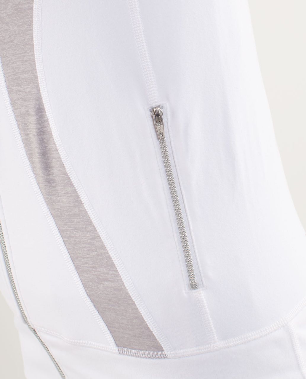 Lululemon In Stride Jacket - White / Metallic Silver