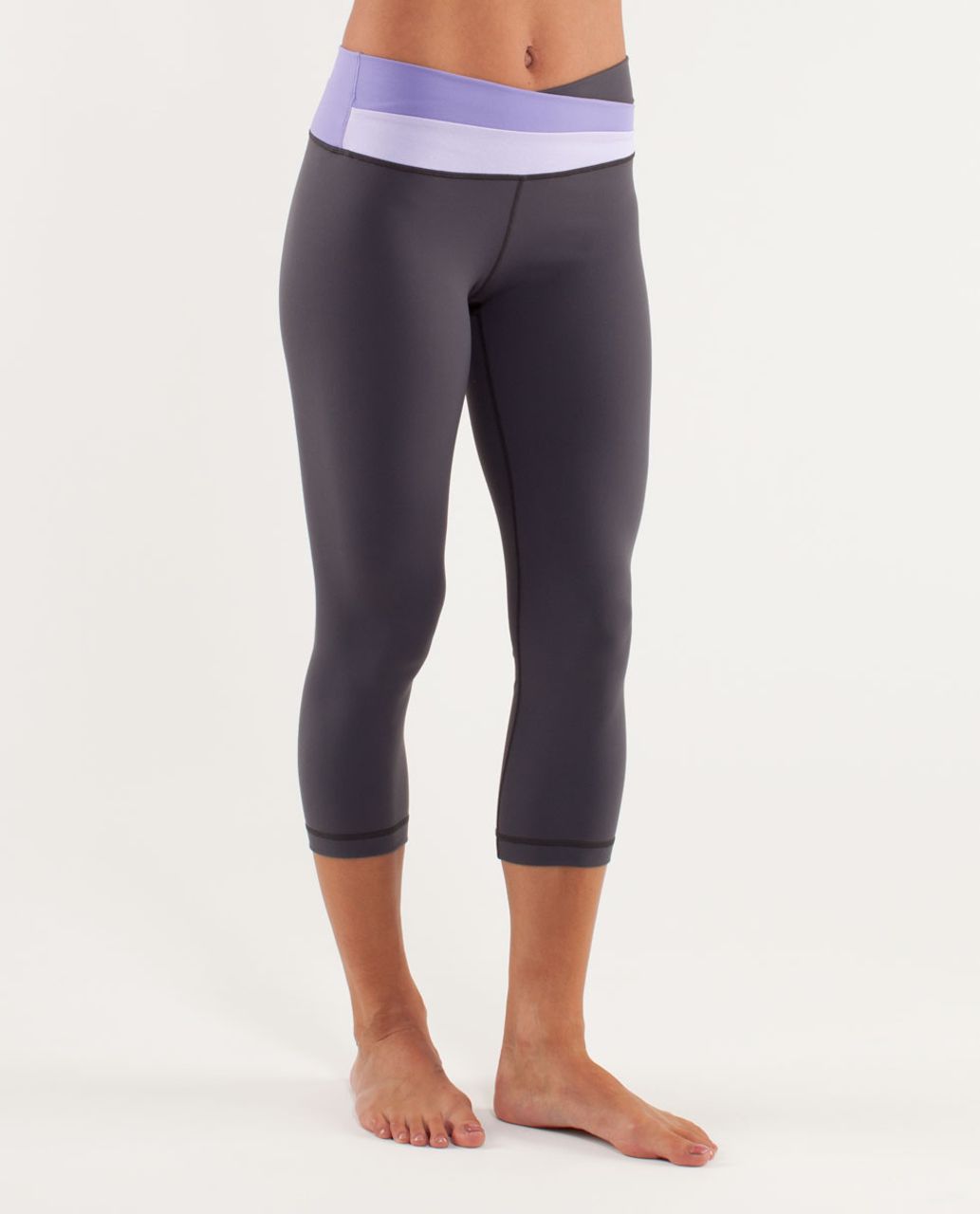 Lululemon Astro Wunder Under Crop - Coal / Lilac / Grapeseed