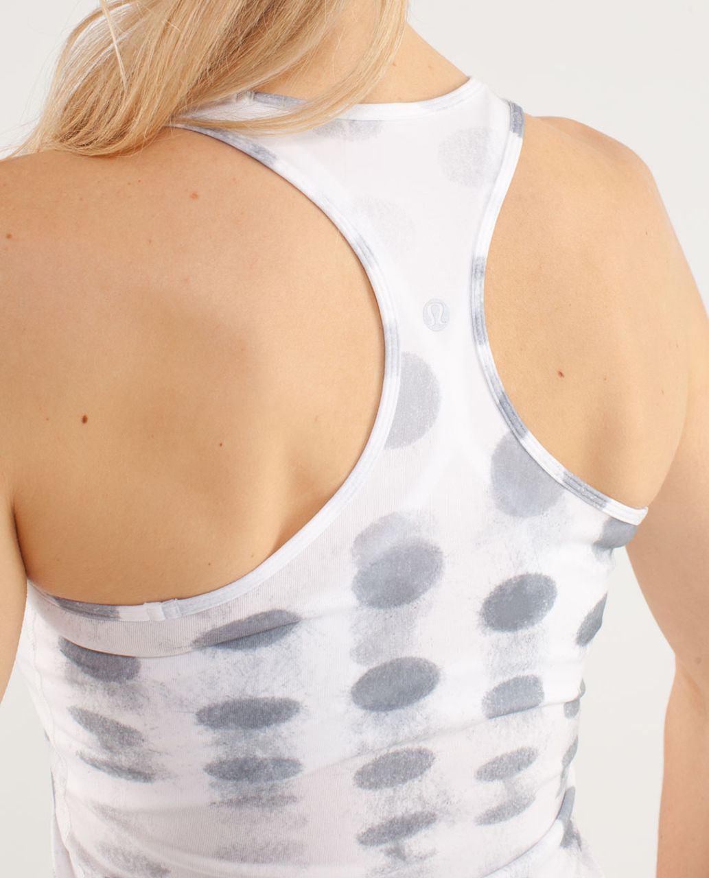 Lululemon Cool Racerback *Racing Length - Seaside Dot White / Fossil