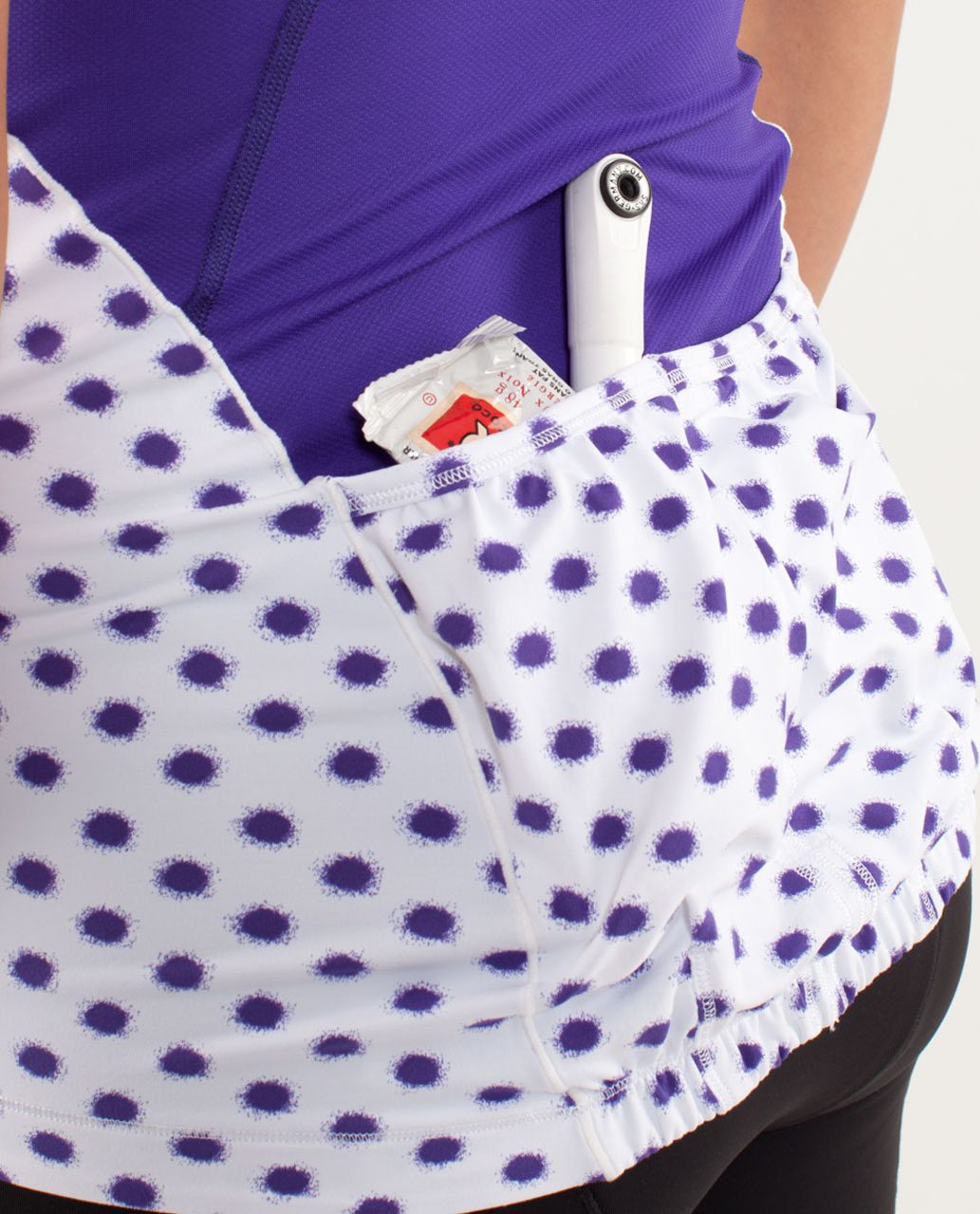 Lululemon Presta Jersey - High Noon Dot White / Bruised Berry