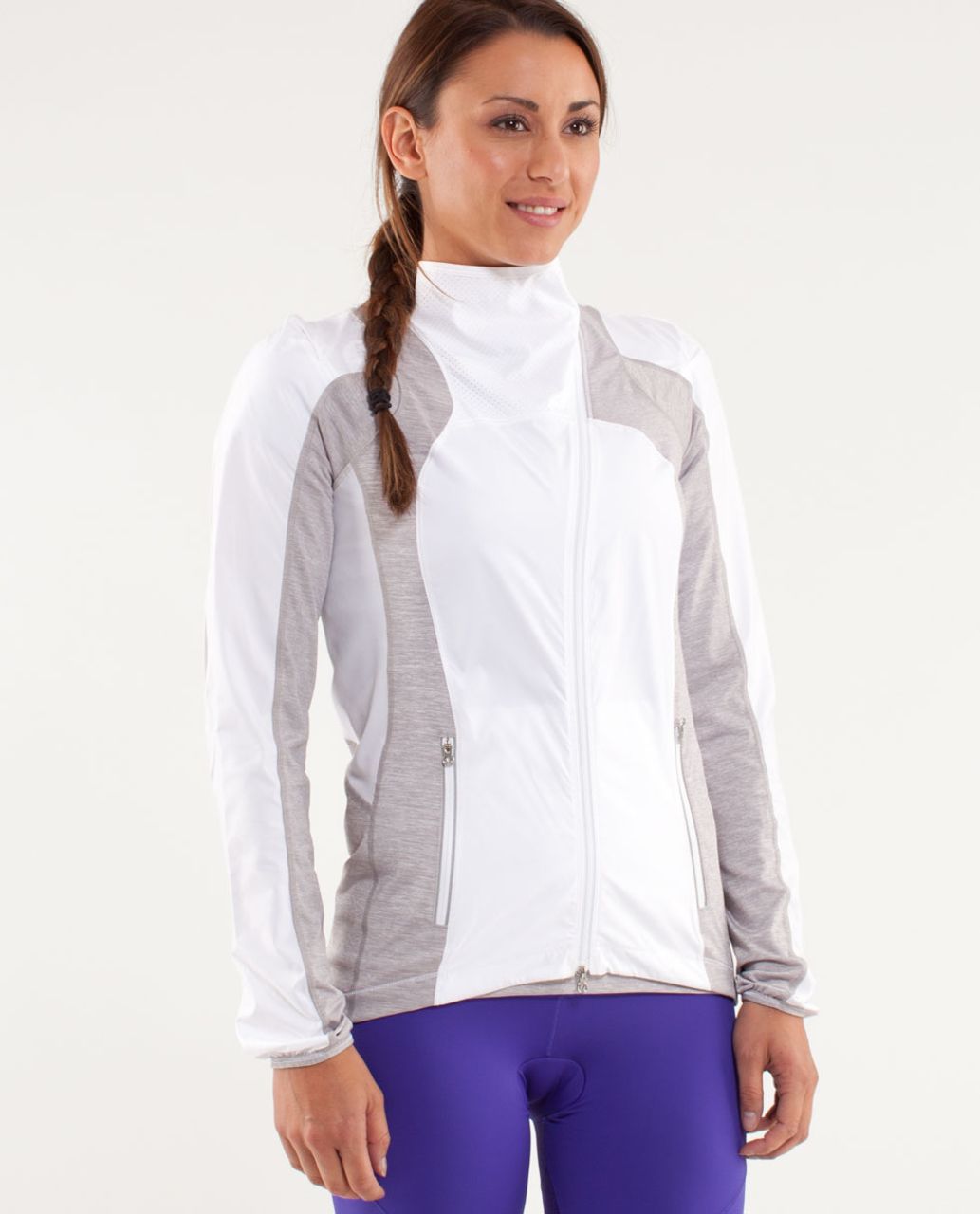 Lululemon Presta Packable Shirket - White / Metallic Silver