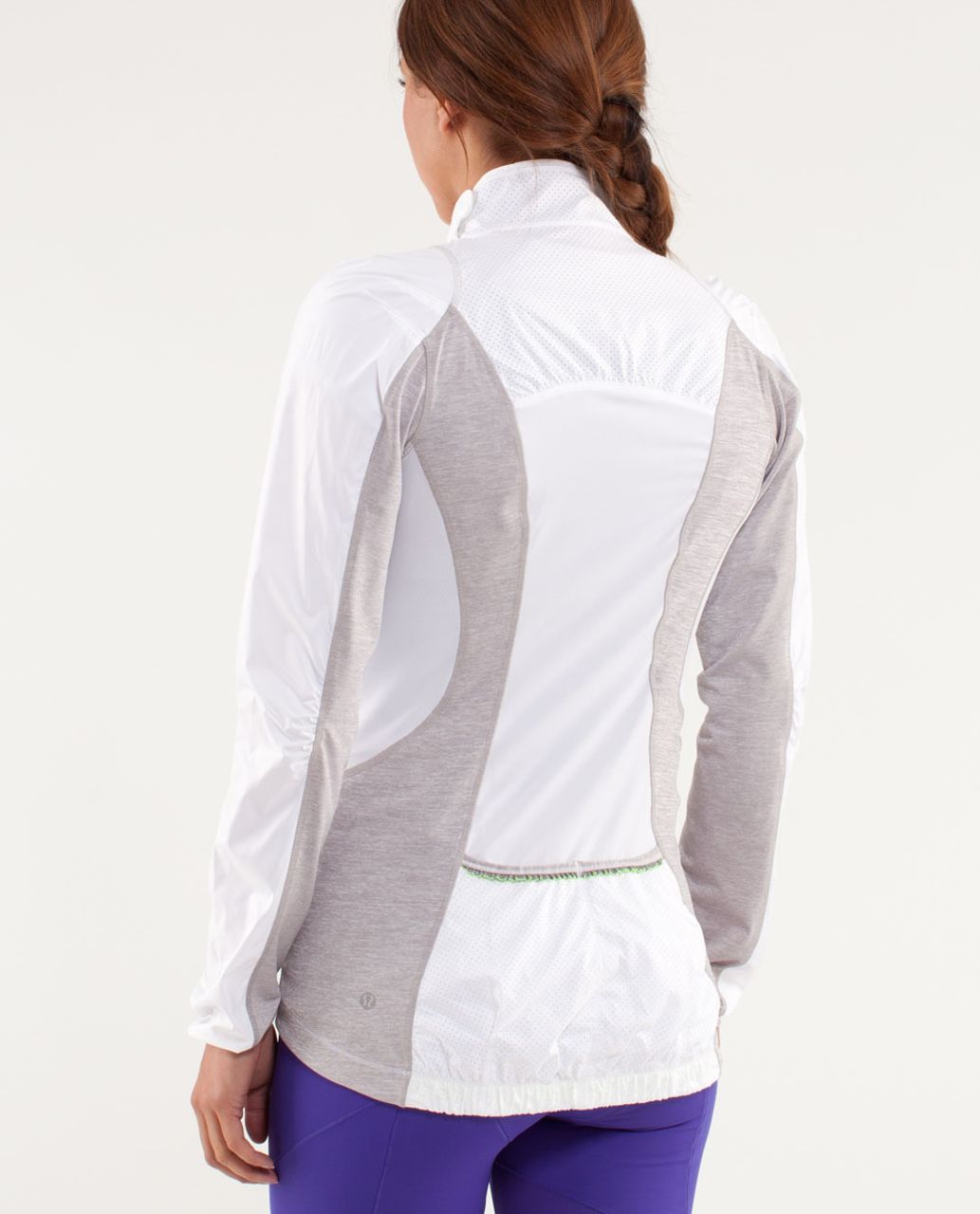 Lululemon Presta Packable Shirket - White / Metallic Silver