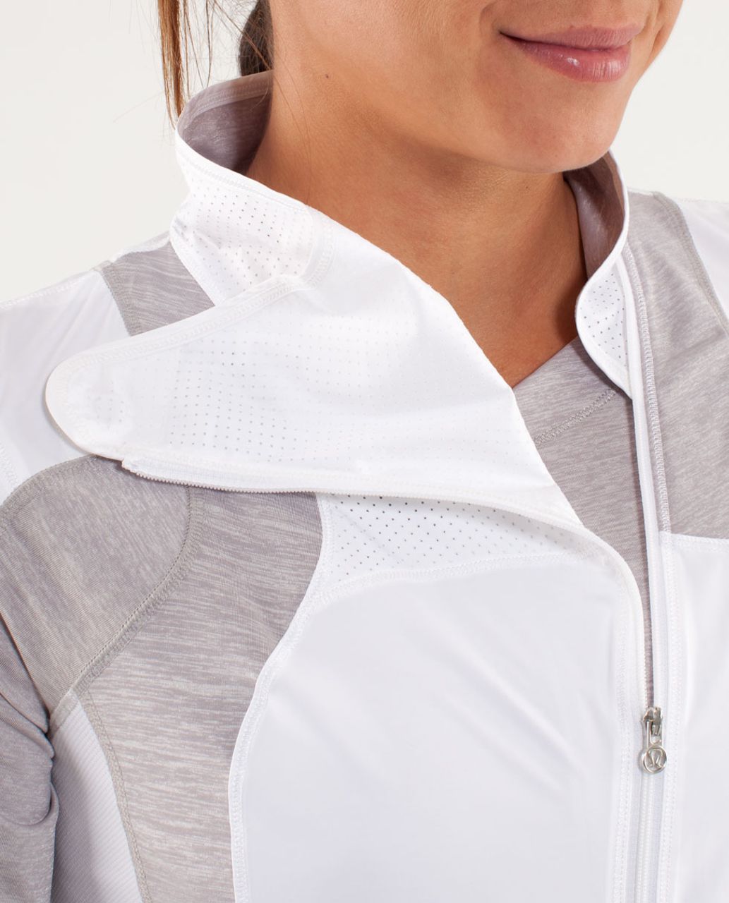 Lululemon Presta Packable Shirket - White / Metallic Silver