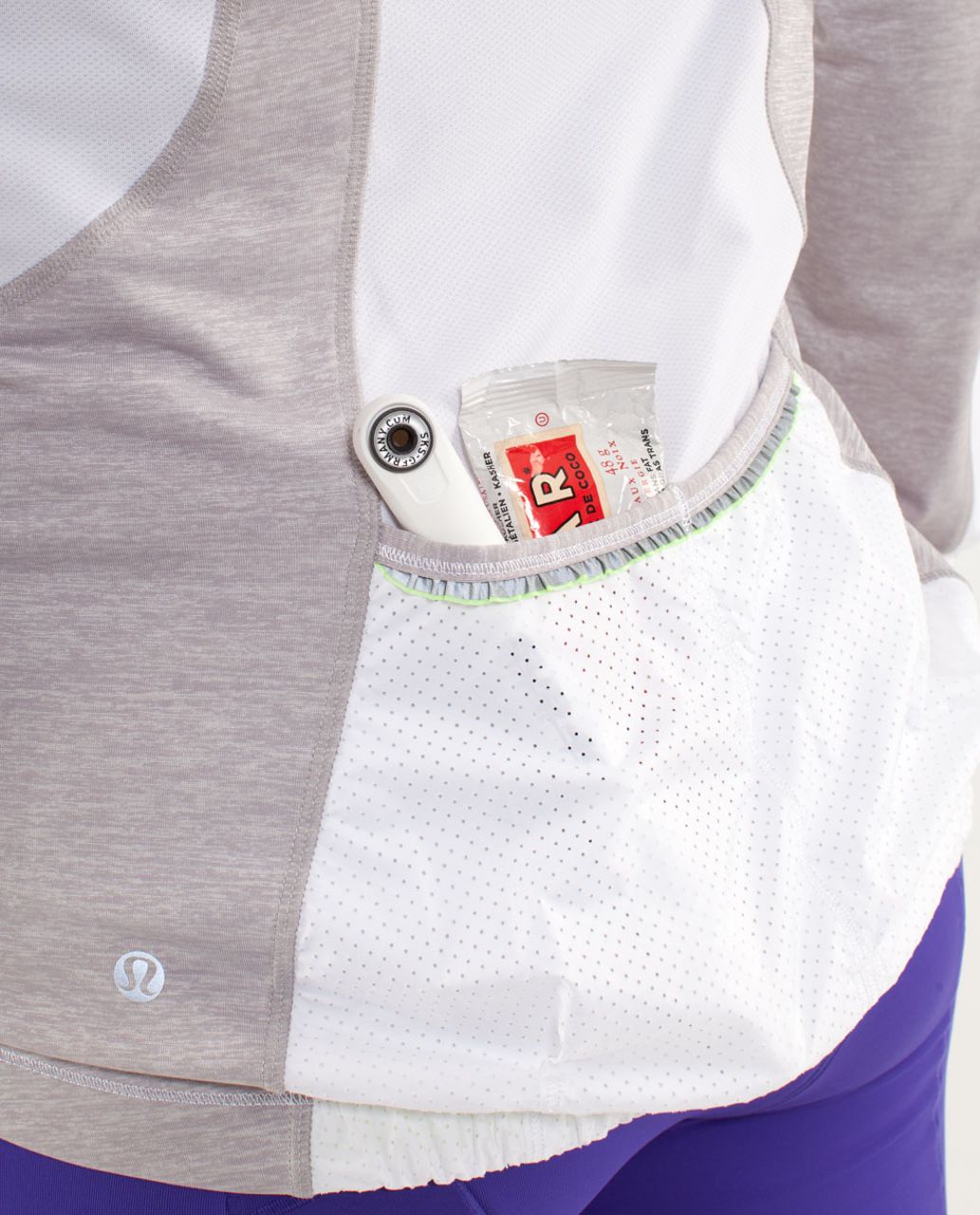 Lululemon Presta Packable Shirket - White / Metallic Silver