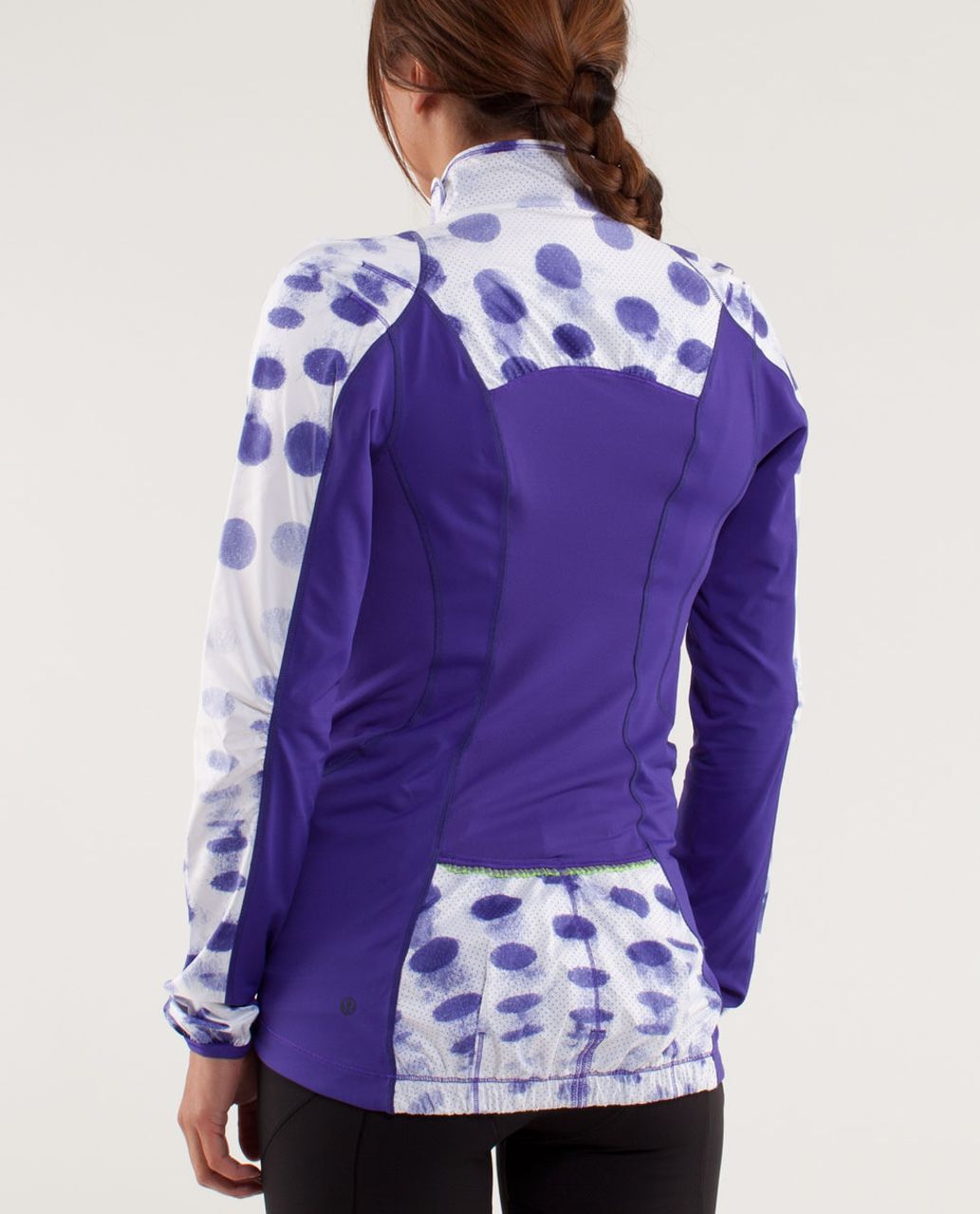 Lululemon Presta Packable Shirket - Seaside Dot White / Bruised Berry