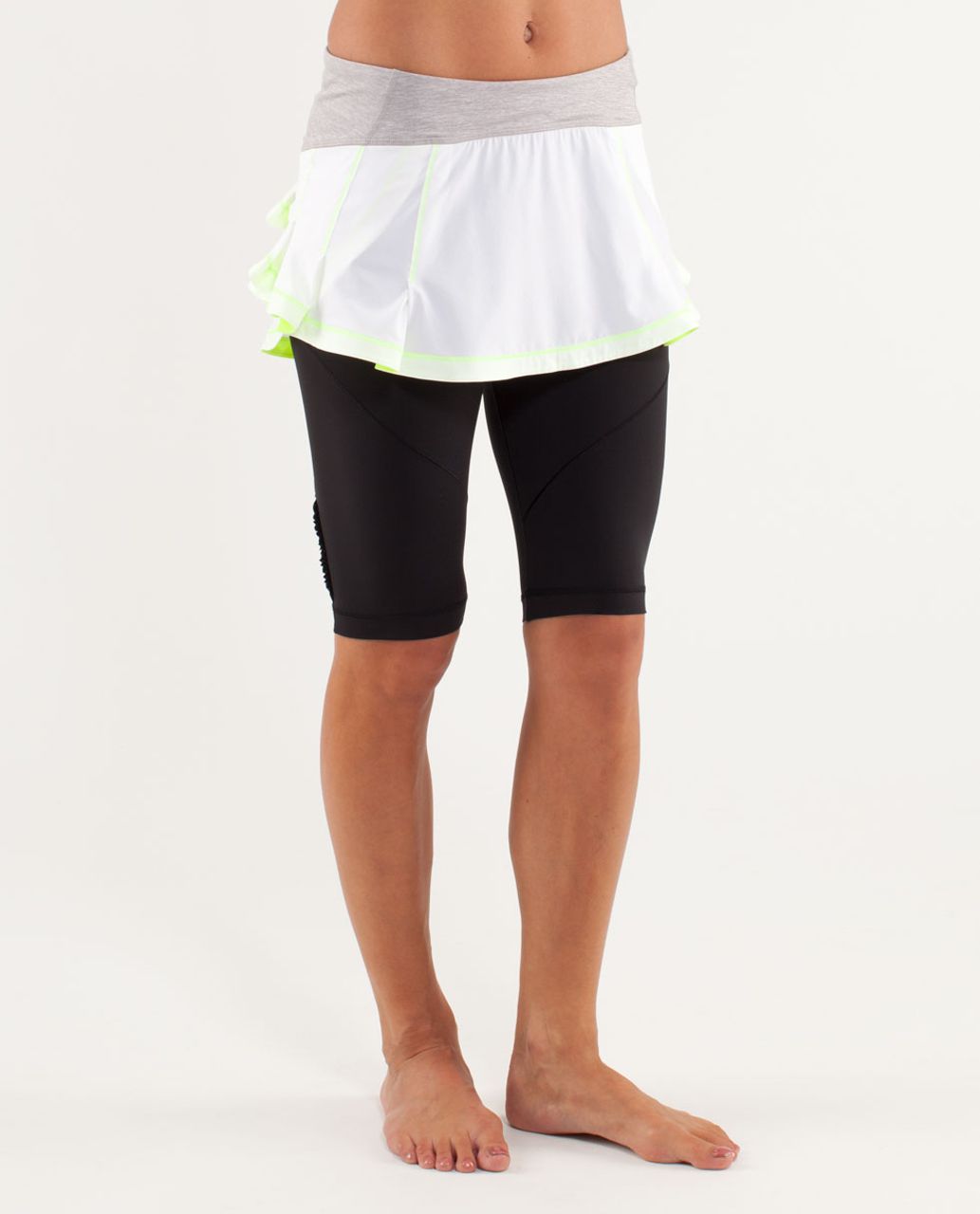 Lululemon Presta Skirt - White / Metallic Silver / Ray - lulu fanatics