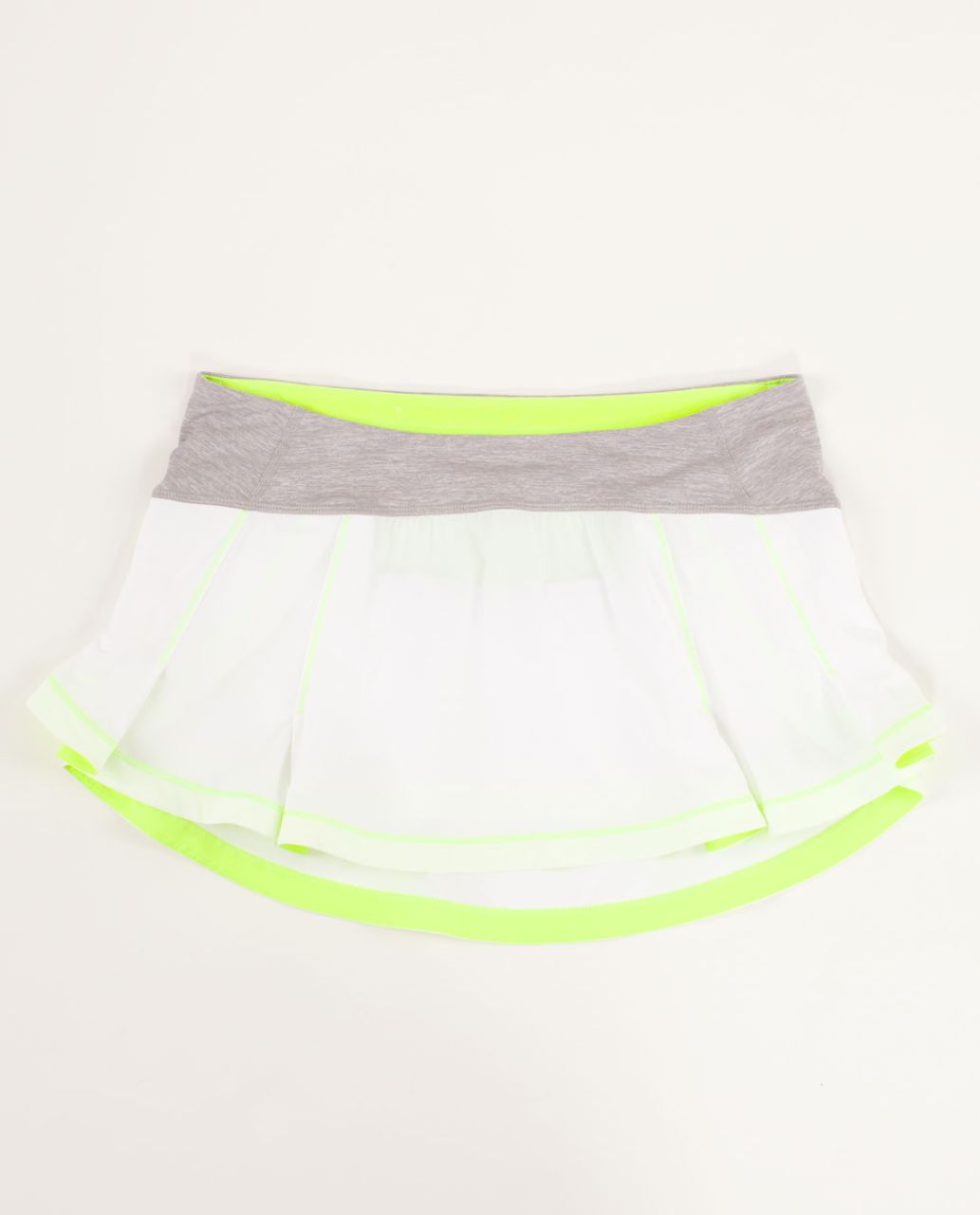 Lululemon Presta Skirt - White / Metallic Silver / Ray