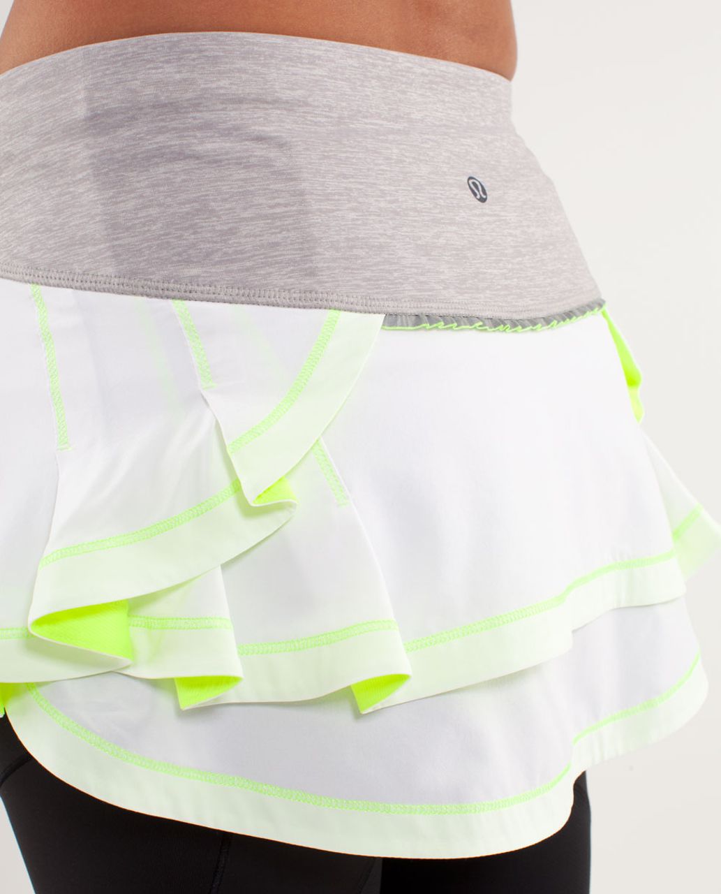 Lululemon Presta Skirt - White / Metallic Silver / Ray