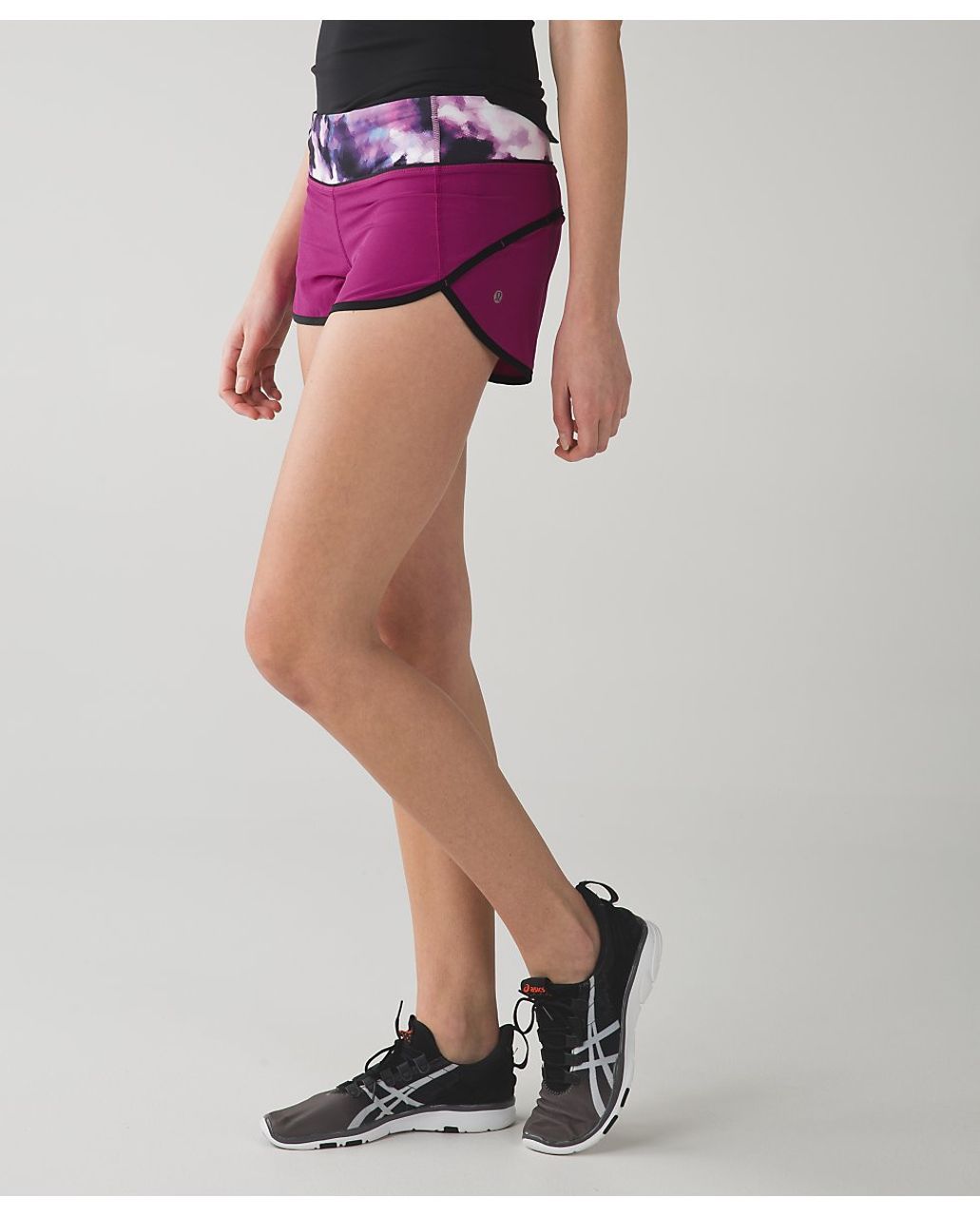 Lululemon Speed Short - Raspberry / Blooming Pixie Multi / Black