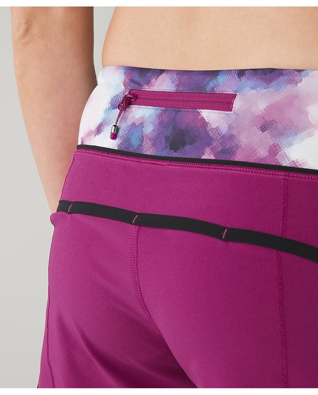 Lululemon Speed Short - Raspberry / Blooming Pixie Multi / Black