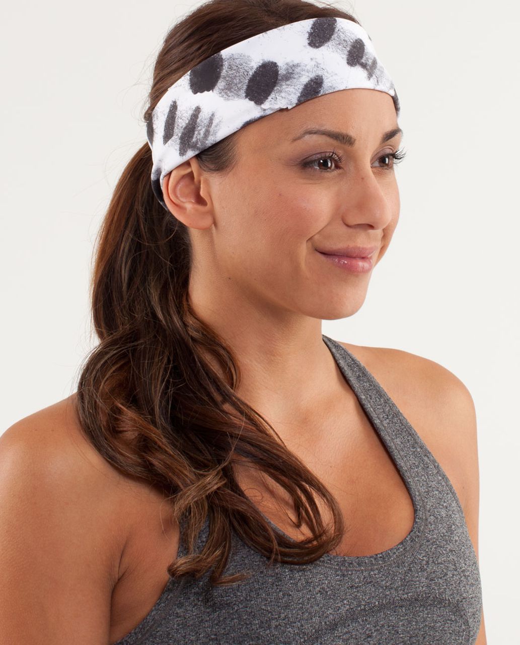 Lululemon Barely There Bandana - Seaside Dot White / Black