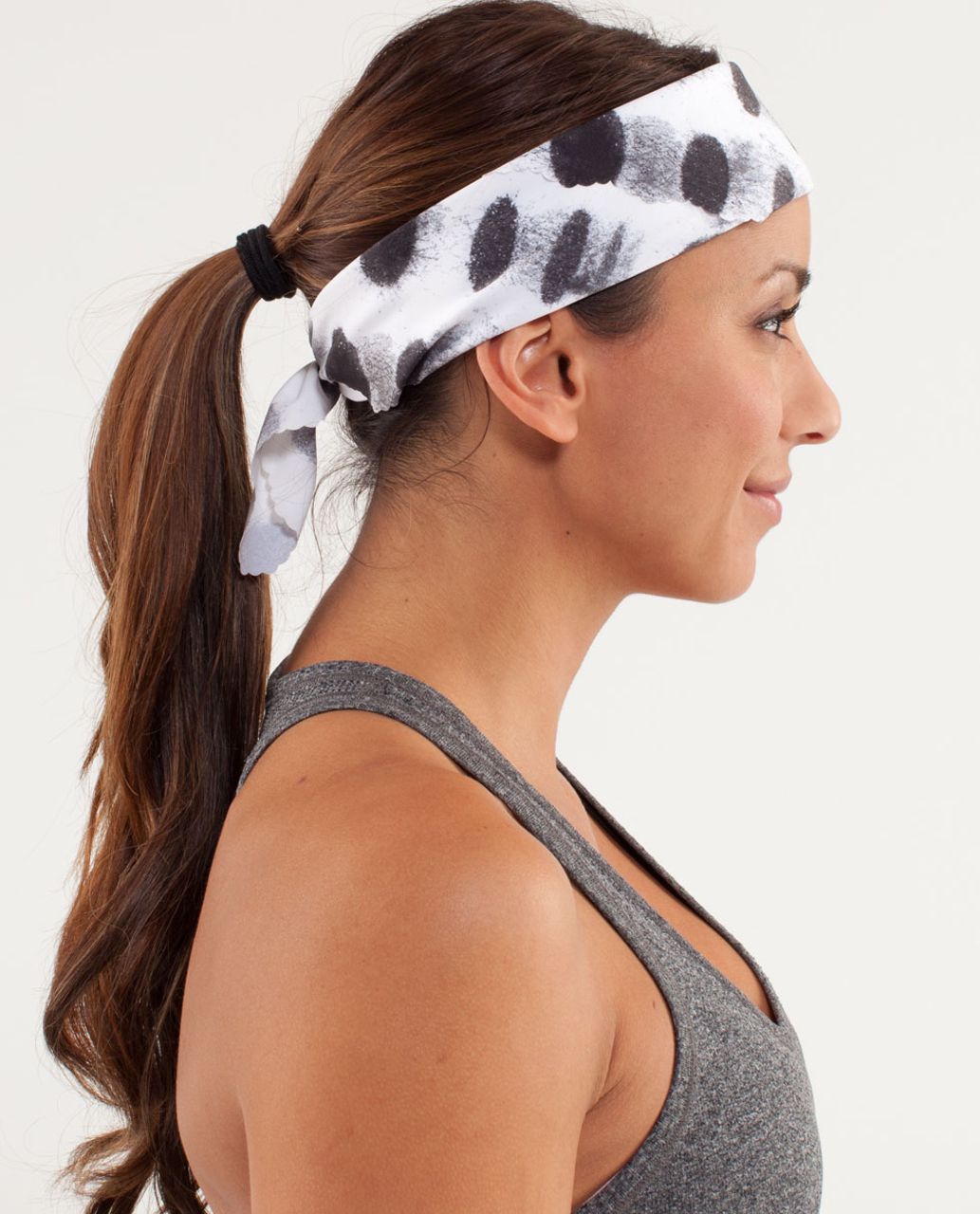 Lululemon Barely There Bandana - Seaside Dot White / Black