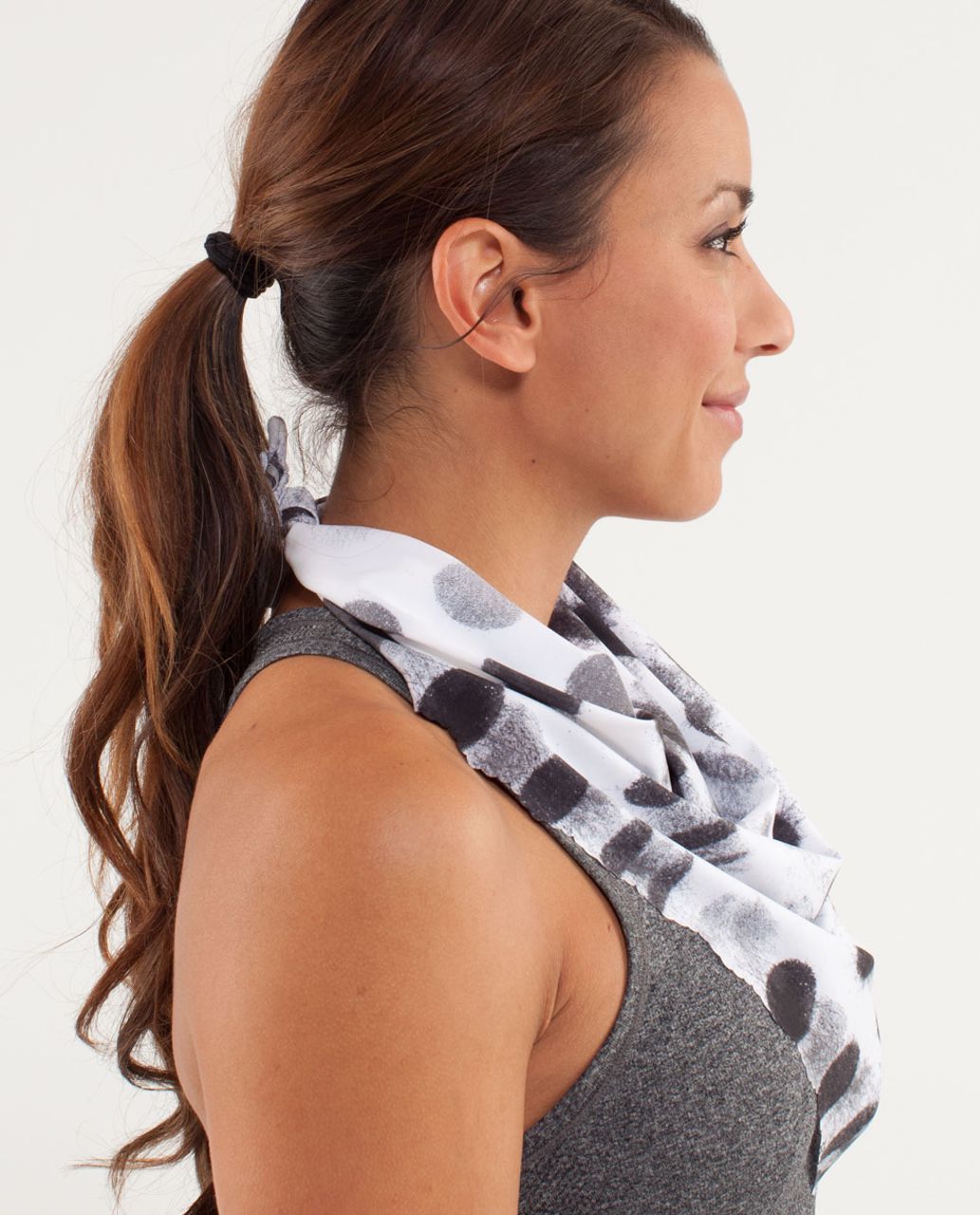 Lululemon Barely There Bandana - Seaside Dot White / Black