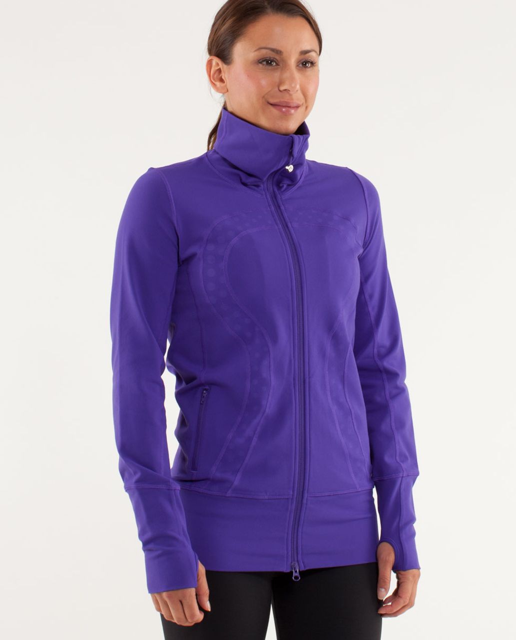 Lululemon In Stride Jacket - Bruised Berry / Faded Dot Embossed Bruised  Berry - lulu fanatics