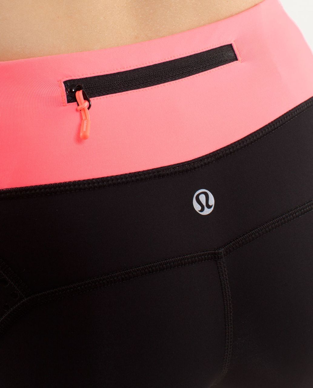 Lululemon Run:  Shorty Short - Faded Dot Embossed Black / Black / Flash Light