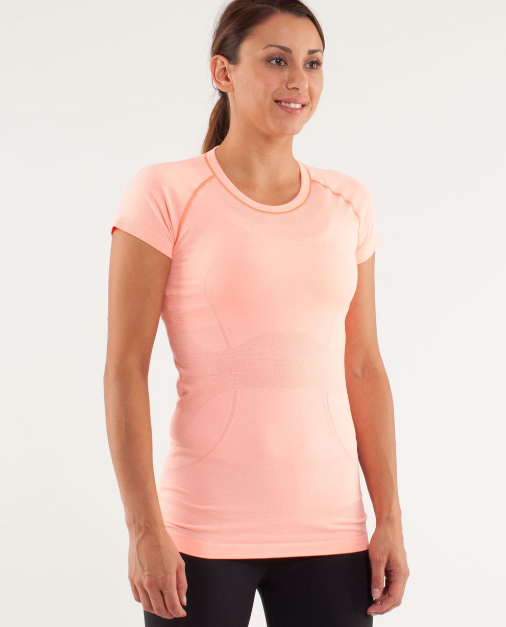 Lululemon Run:  Swiftly Tech Short Sleeve - Pop Orange