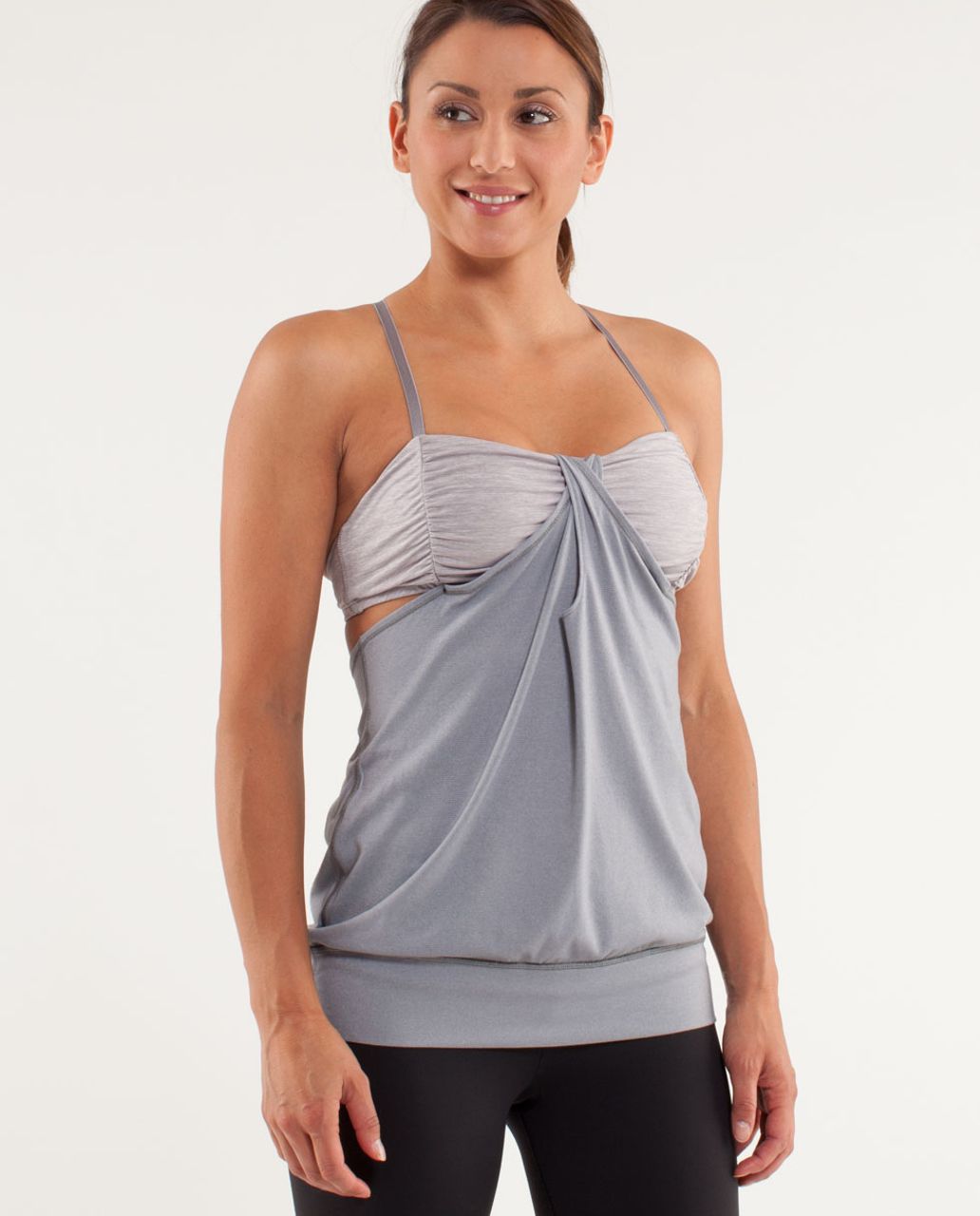 Lululemon Hot But Not Tank - Fossil / Metallic Silver