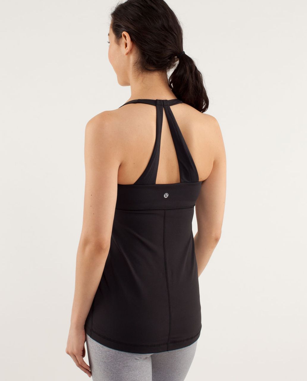 Lululemon Mesh With Me Tank - Black - lulu fanatics