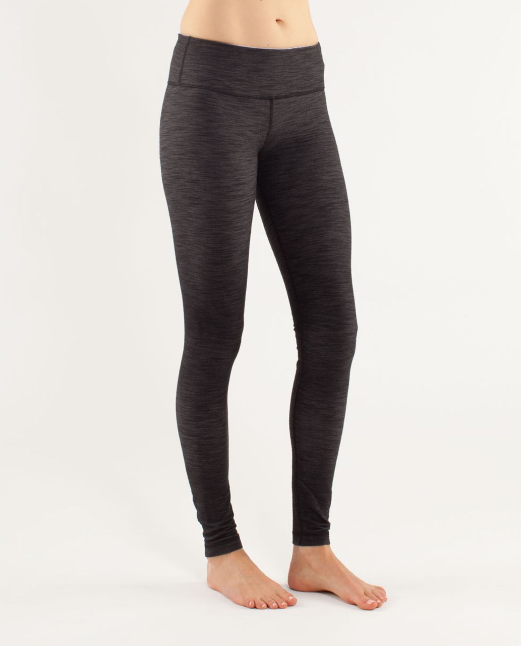 Lululemon Wunder Under Pant *Denim - Black Slub Denim / Lilac