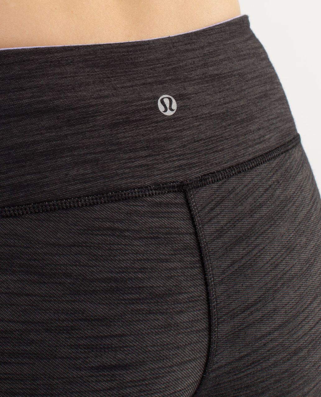 Lululemon Wunder Under Pant *Denim - Black Slub Denim / Lilac