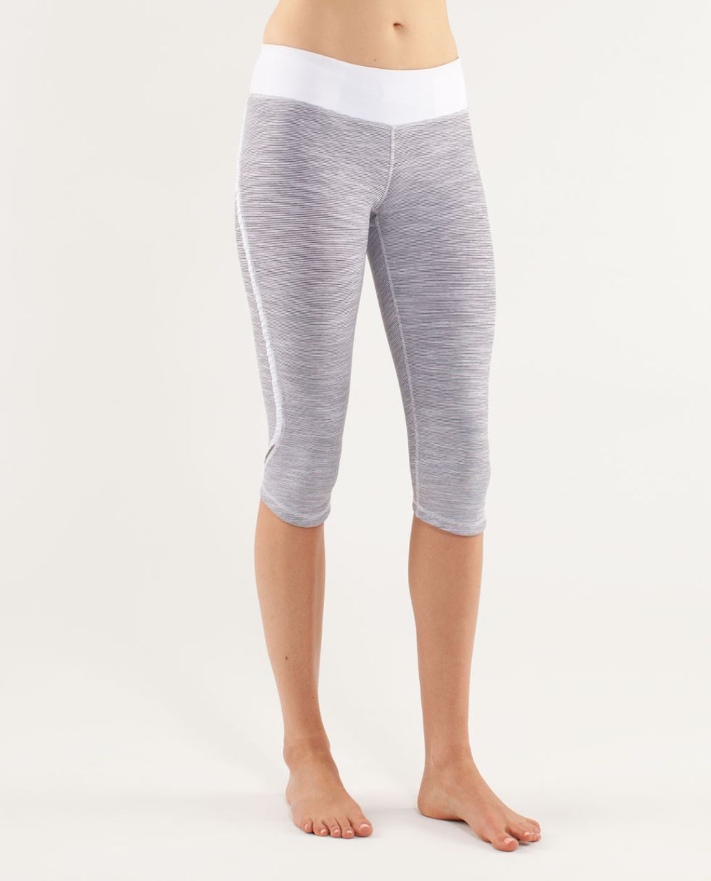 Lululemon Run:  Fast And Free Crop - Wee Are From Space White Combo / White / Metallic Silver