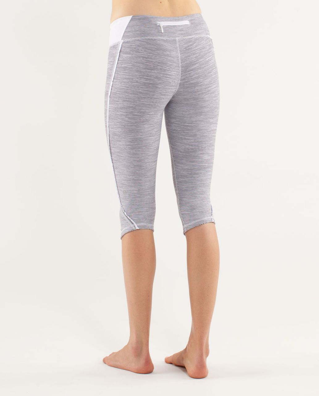 Lululemon Run:  Fast And Free Crop - Wee Are From Space White Combo / White / Metallic Silver