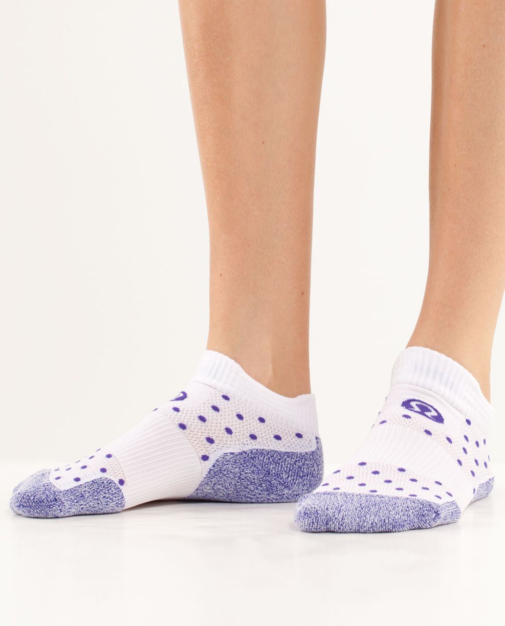 Lululemon Women's Ultimate Padded Run Sock - Bruised Berry / White Bruised Berry Highnoon Dot