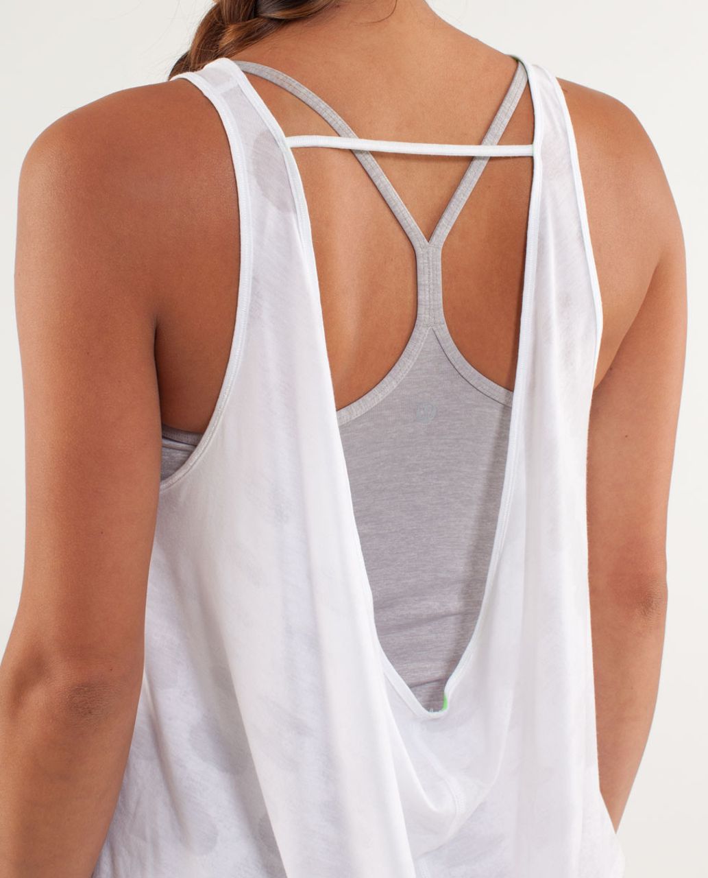 Lululemon Wandering Yogi Tank - Seaside Dot Burnout White