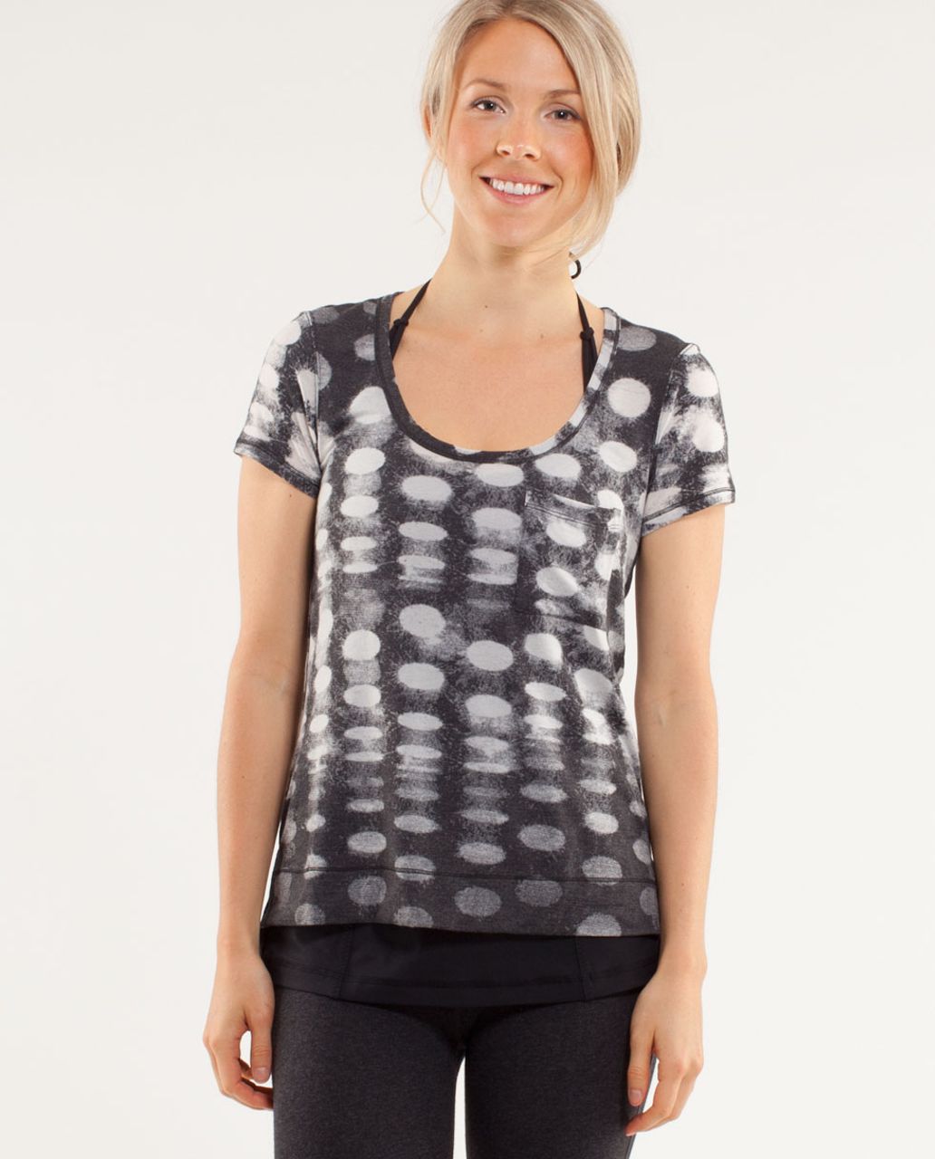 Lululemon Perfect Layer Tee - Seaside Dot Burnout Black