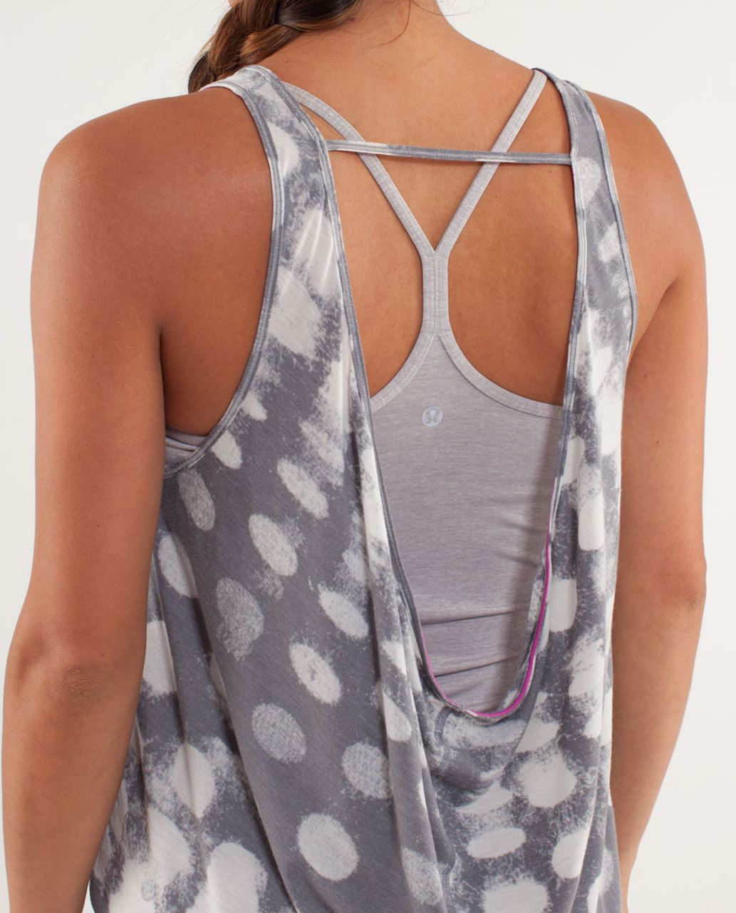 Lululemon Wandering Yogi Tank - Seaside Dot Burnout Fossil - lulu