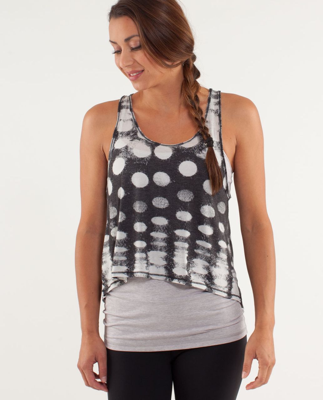 Lululemon Wandering Yogi Tank - Seaside Dot Burnout Black