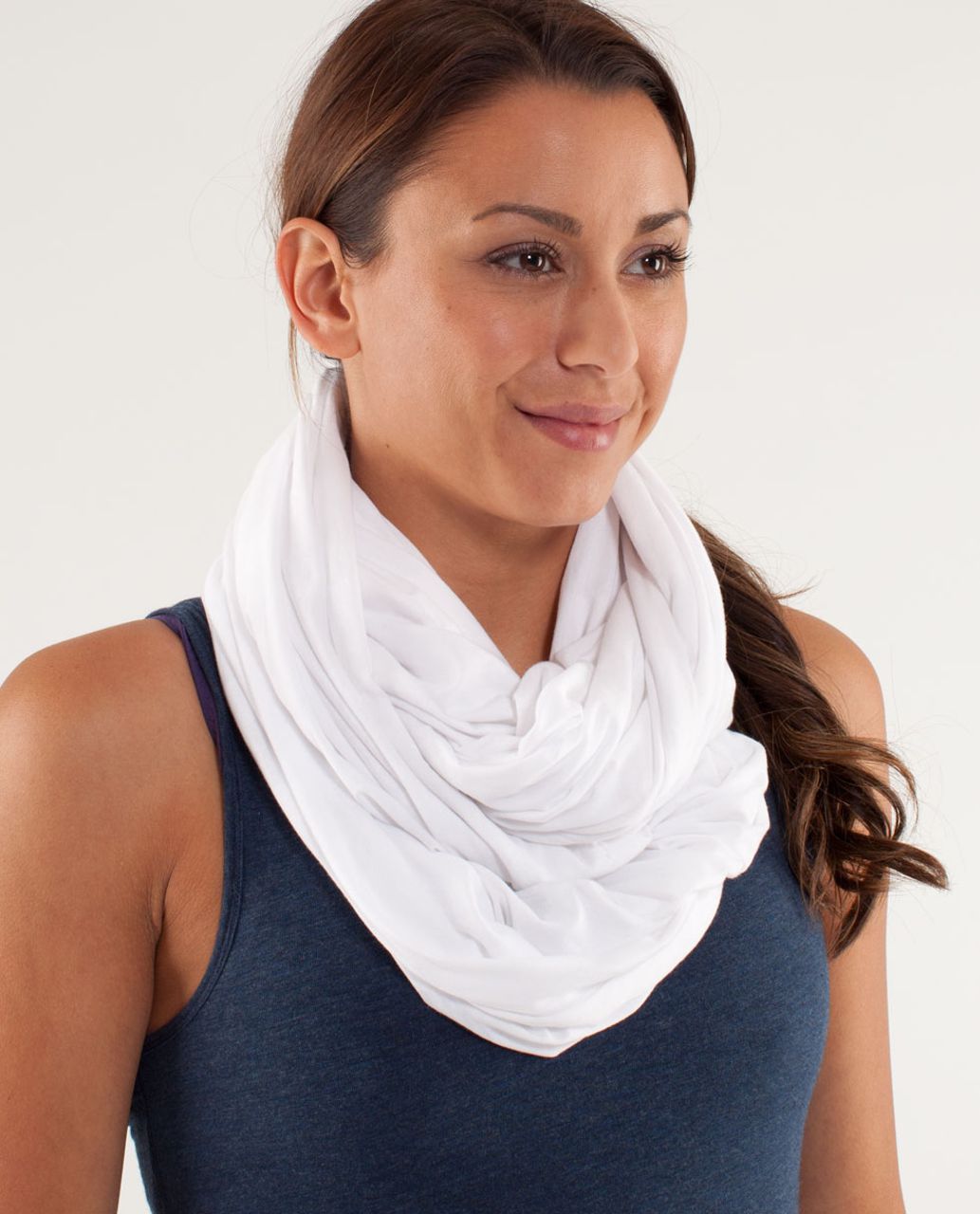 Lululemon Om Your Heart Out Scarf - Seaside Dot Burnout White