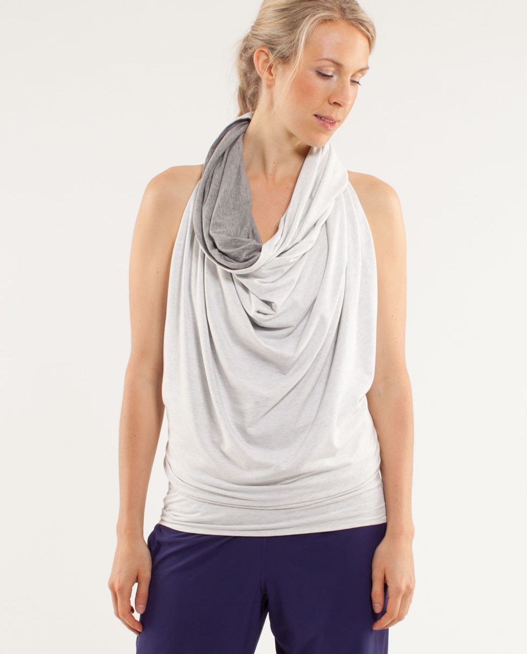 Lululemon Covers It All Dress - Heathered White / Heathered Fossil