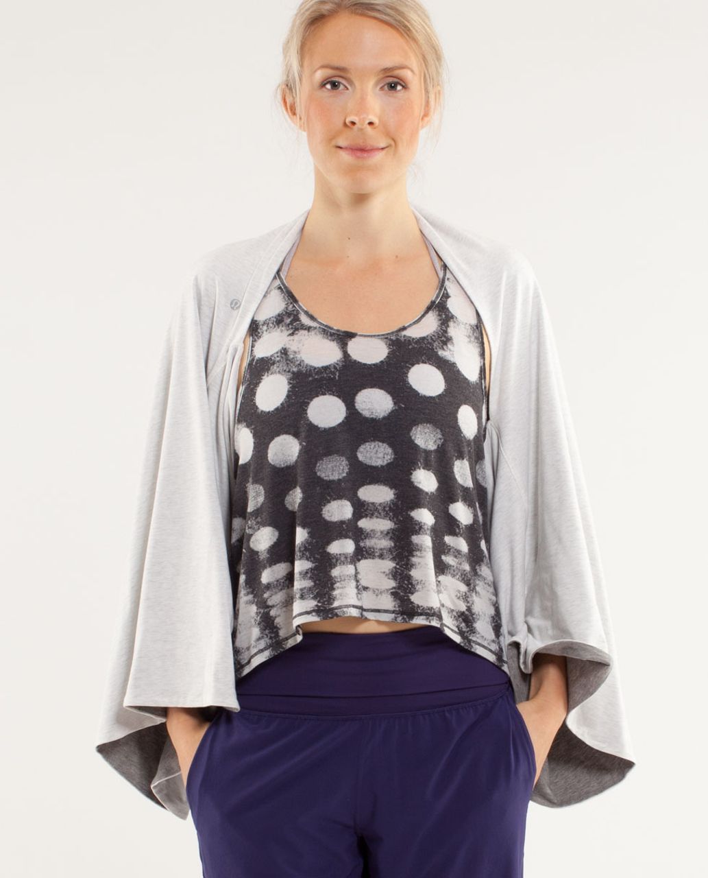 Lululemon Covers It All Dress - Heathered White / Heathered Fossil