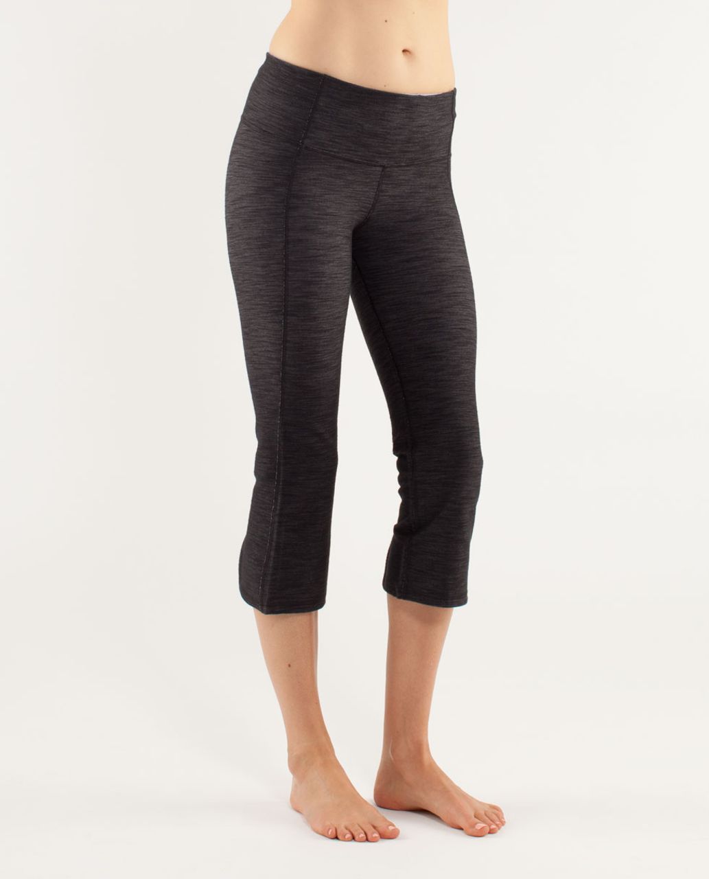 Lululemon Gather & Crow Crop *Denim - Black Slub Denim / Lilac