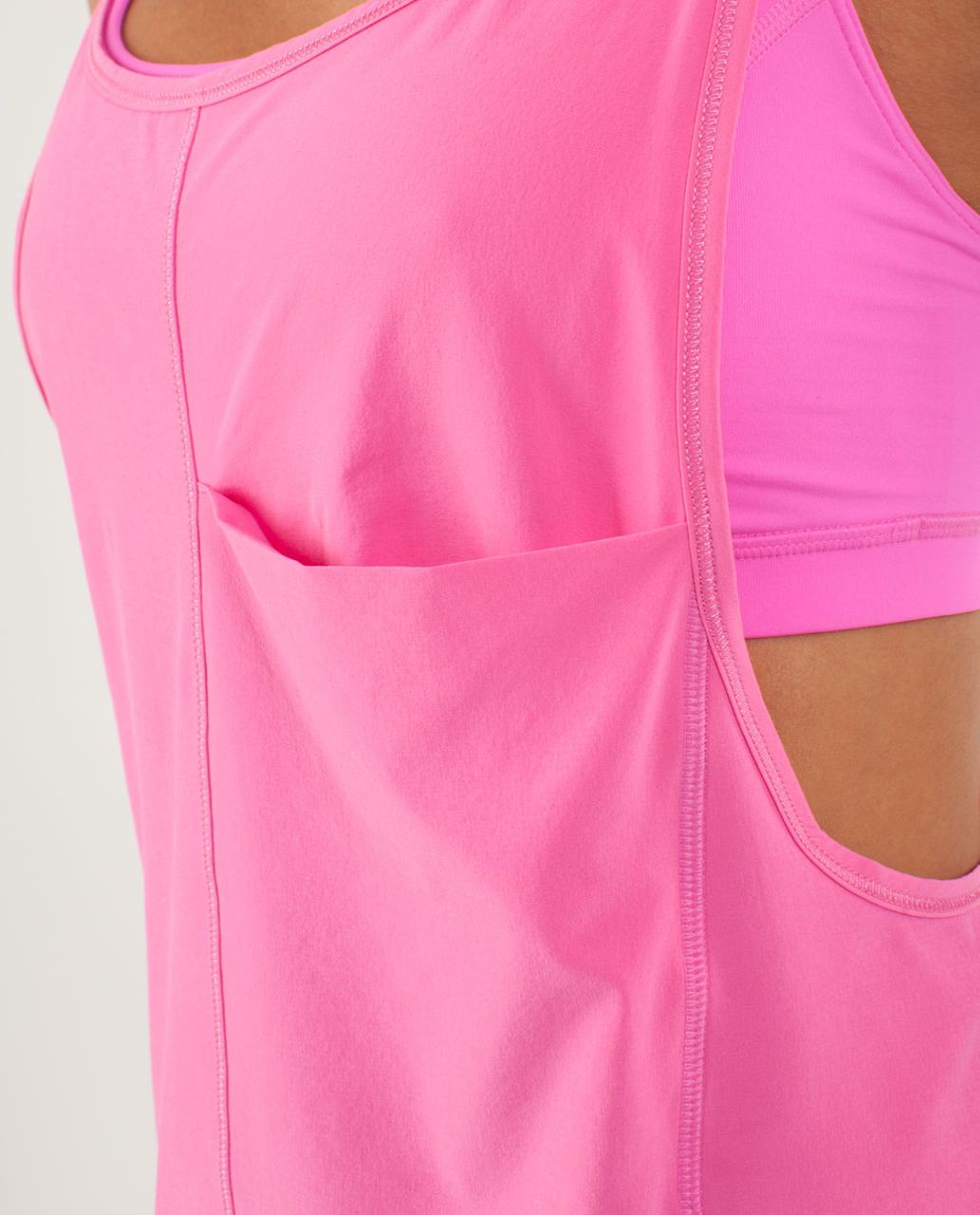 Lululemon Run:  For Your Money Tank - Pow Pink Light