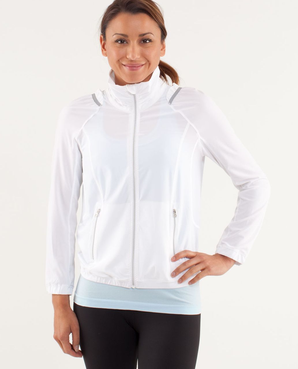 Lululemon Lightweight Run Jacket - White - lulu fanatics