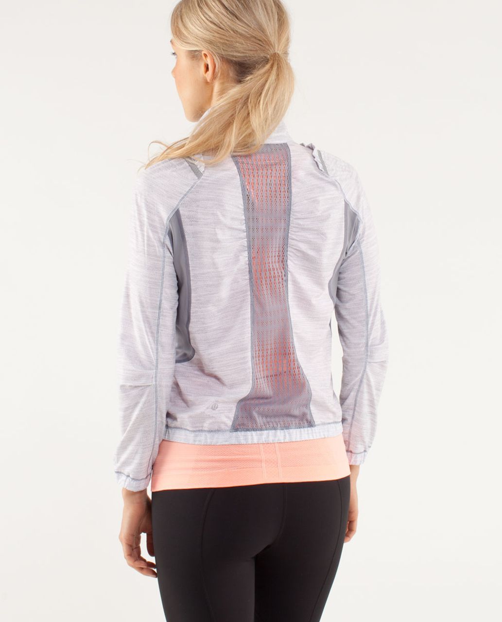 Lululemon Run:  Nada Jacket - Commuter Denim White / Fossil