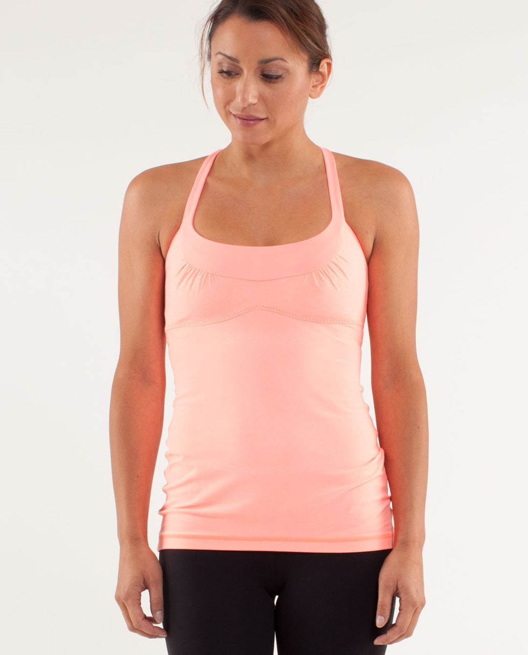 Lululemon Scoop Me Up Tank - Heathered Pop Orange / Pop Orange