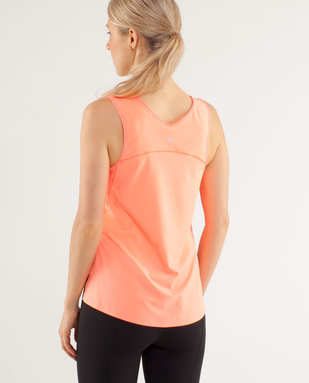 Lululemon Run:  Split Singlet - Pop Orange