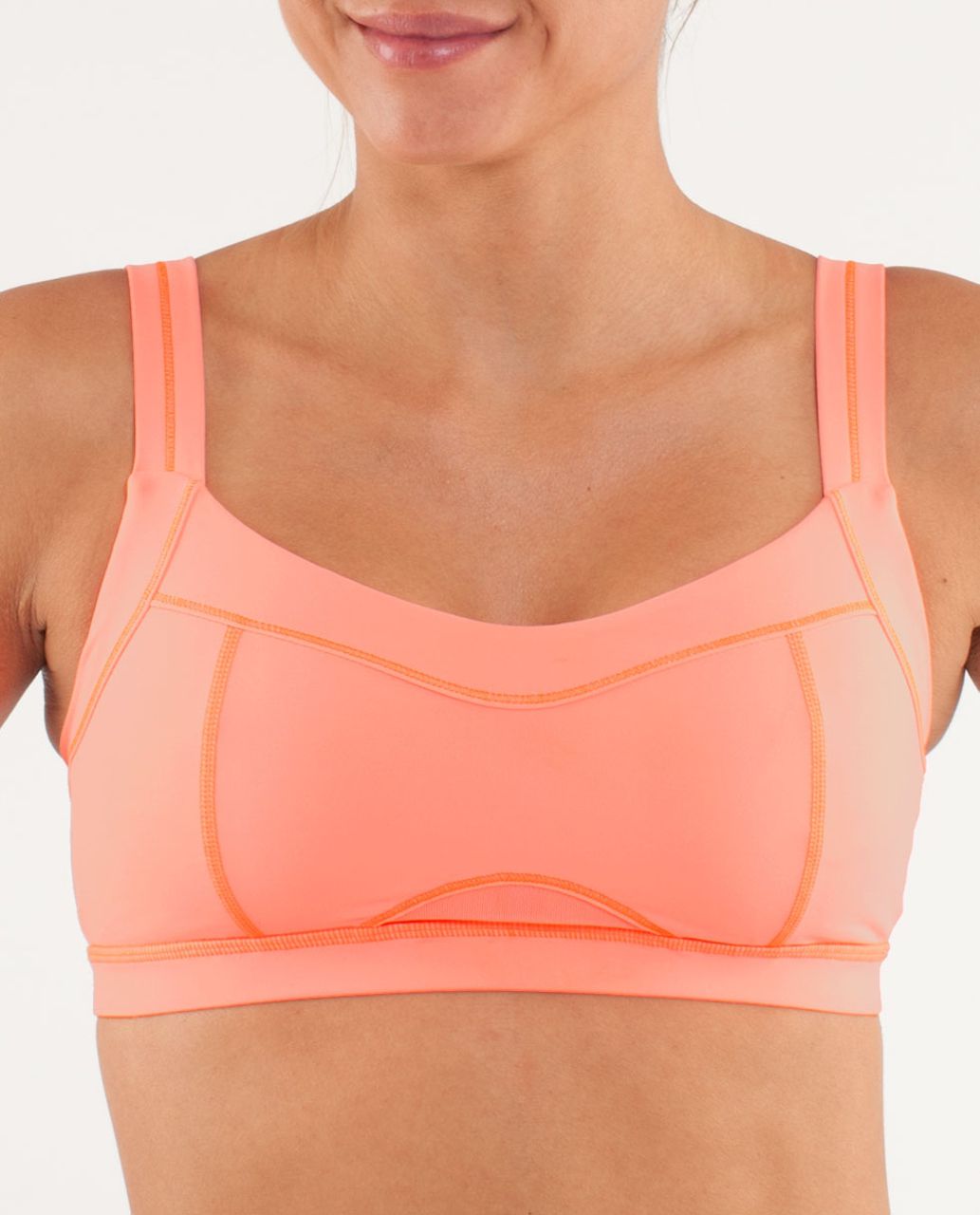 Lululemon Run:  Engage Bra - Pop Orange