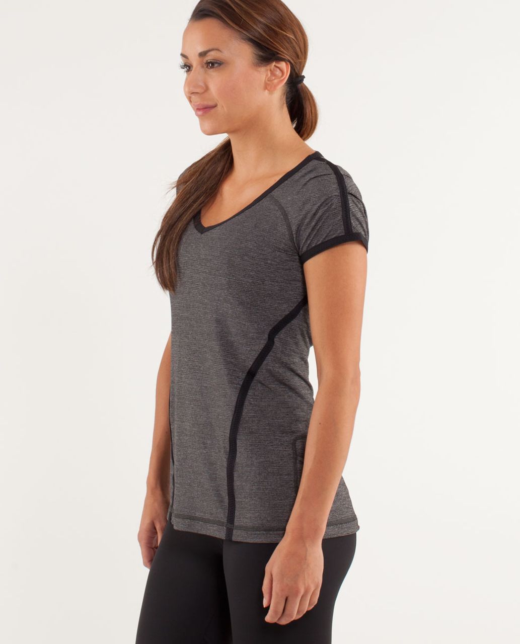 Lululemon Run:  Team Spirit Tech Short Sleeve - Black