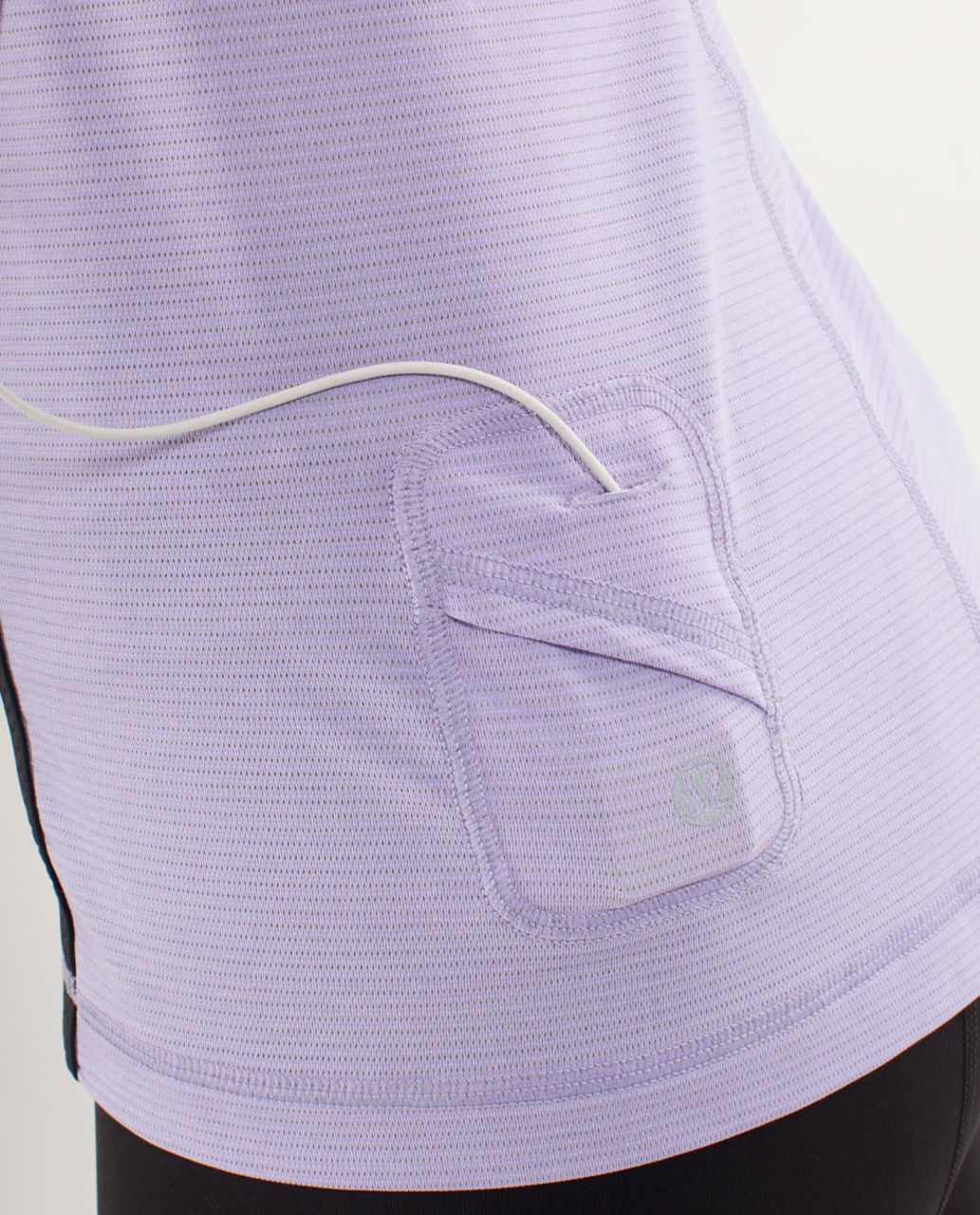 Lululemon Run:  Team Spirit Tech Short Sleeve - Lilac /  Deep Coal