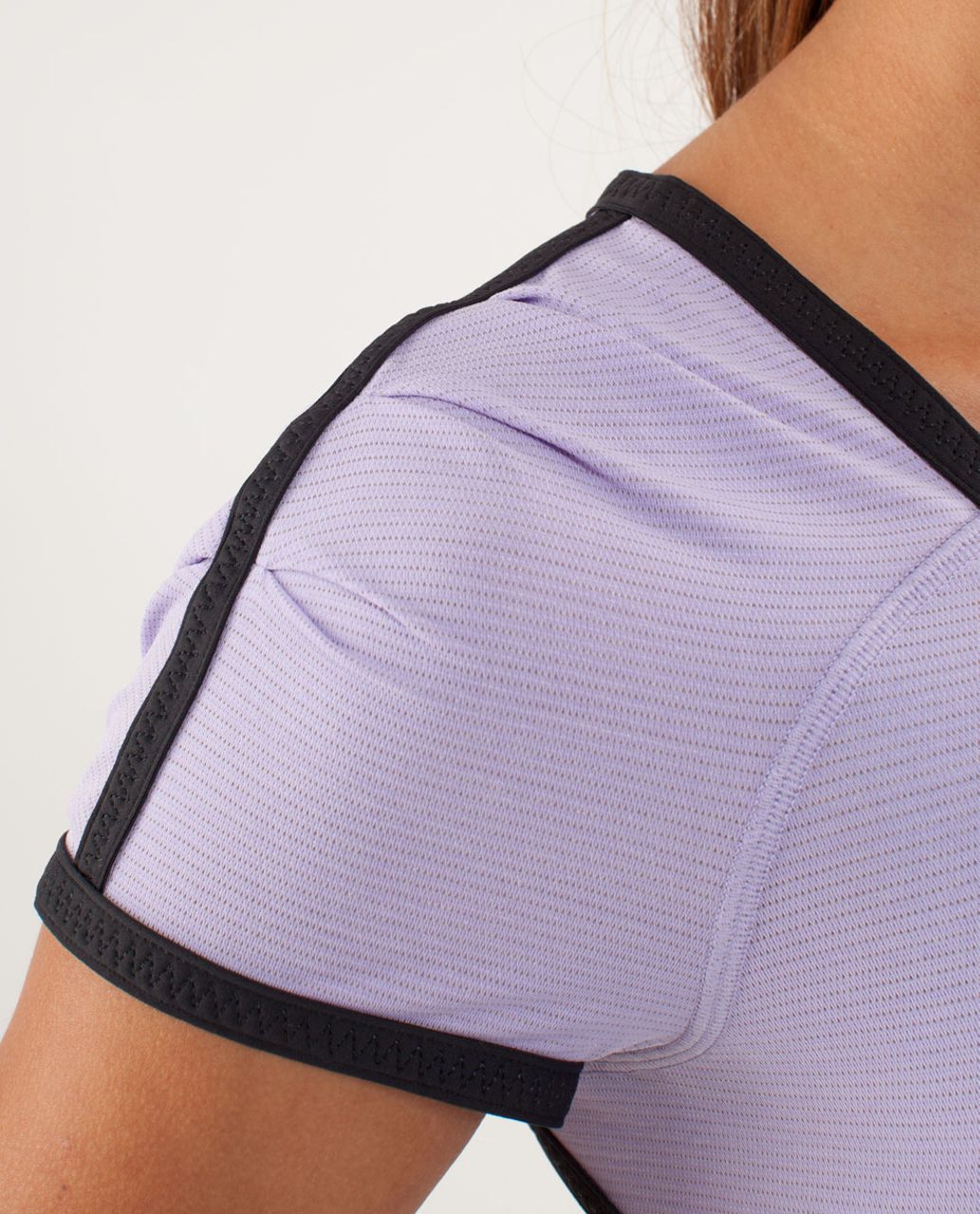 Lululemon Run:  Team Spirit Tech Short Sleeve - Lilac /  Deep Coal