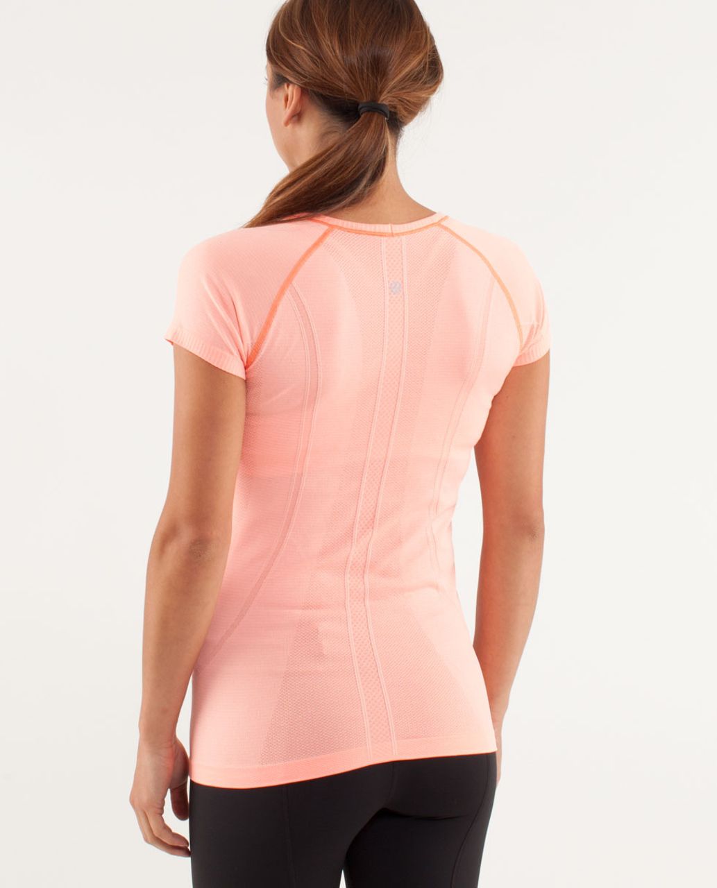 Lululemon Run:  Swiftly Tech V Neck - Pop Orange