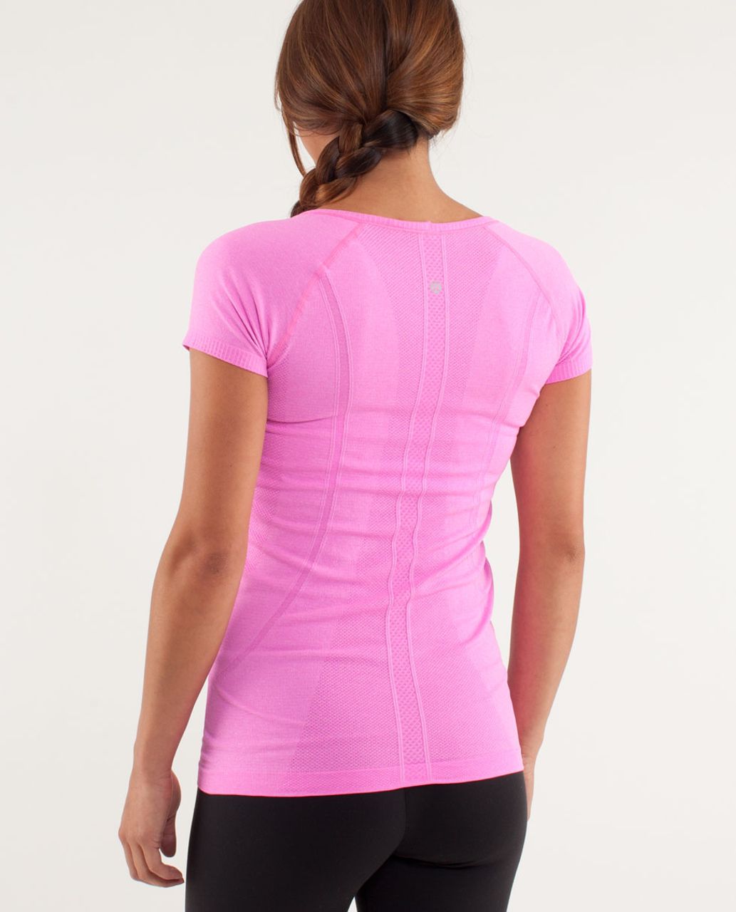 Lululemon Run:  Swiftly Tech V Neck - Pow Pink Light