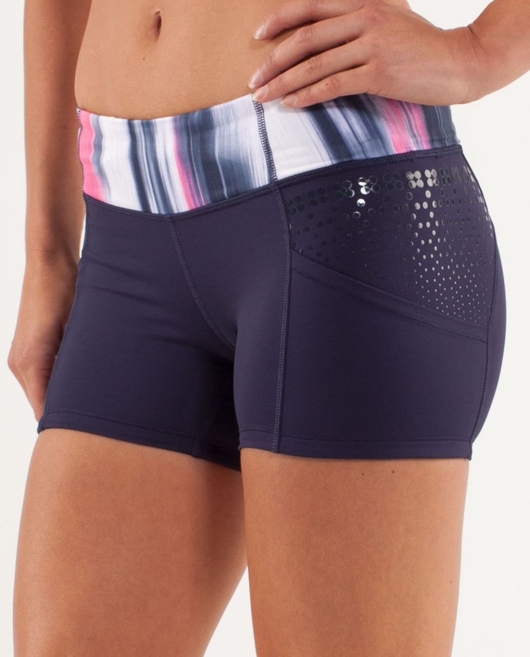 Lululemon Run:  Shorty Short - Deep Indigo / Mirage Deep Indigo