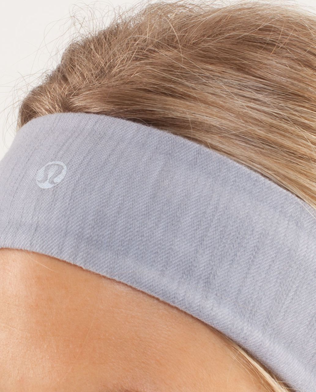 Lululemon Lucky Luon Headband - Fossil White Slub Denim