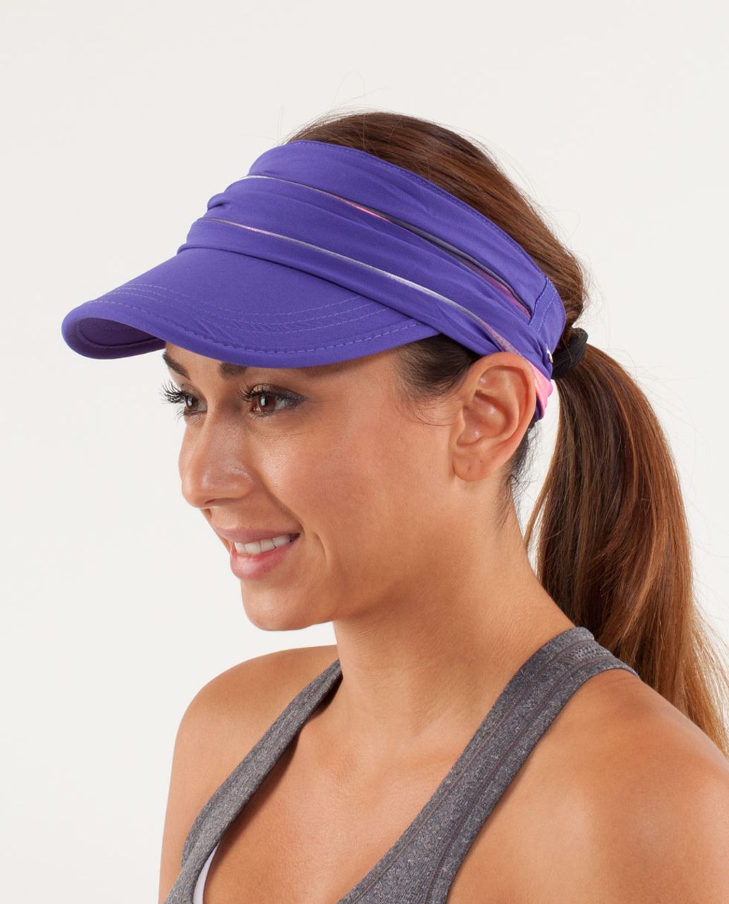 Lululemon Made In The Shade Visor - Bruised Berry / Mirage Deep Indigo