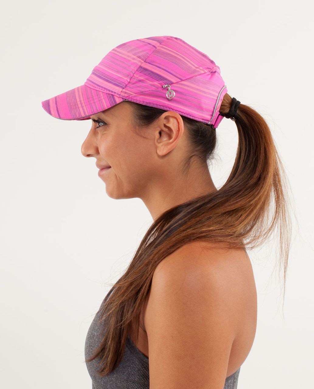 Lululemon Go The Distance Run Hat - Elevation Stripe Pow Pink